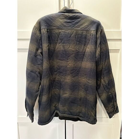 VANS Sherpa Lined Plaid Shacket Men’s Sz M - Picture 2 of 6